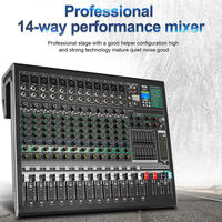 Console de Mixage Audio USB Professionnelle OEM DX12C Intégrée 14 Canaux pour Scène et Mariage