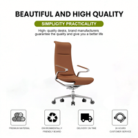 Chaise de bureau en cuir en gros, chaise de direction réglable en cuir, chaise de bureau de luxe, chaise de bureau moderne, chaise de bureau ergonomique