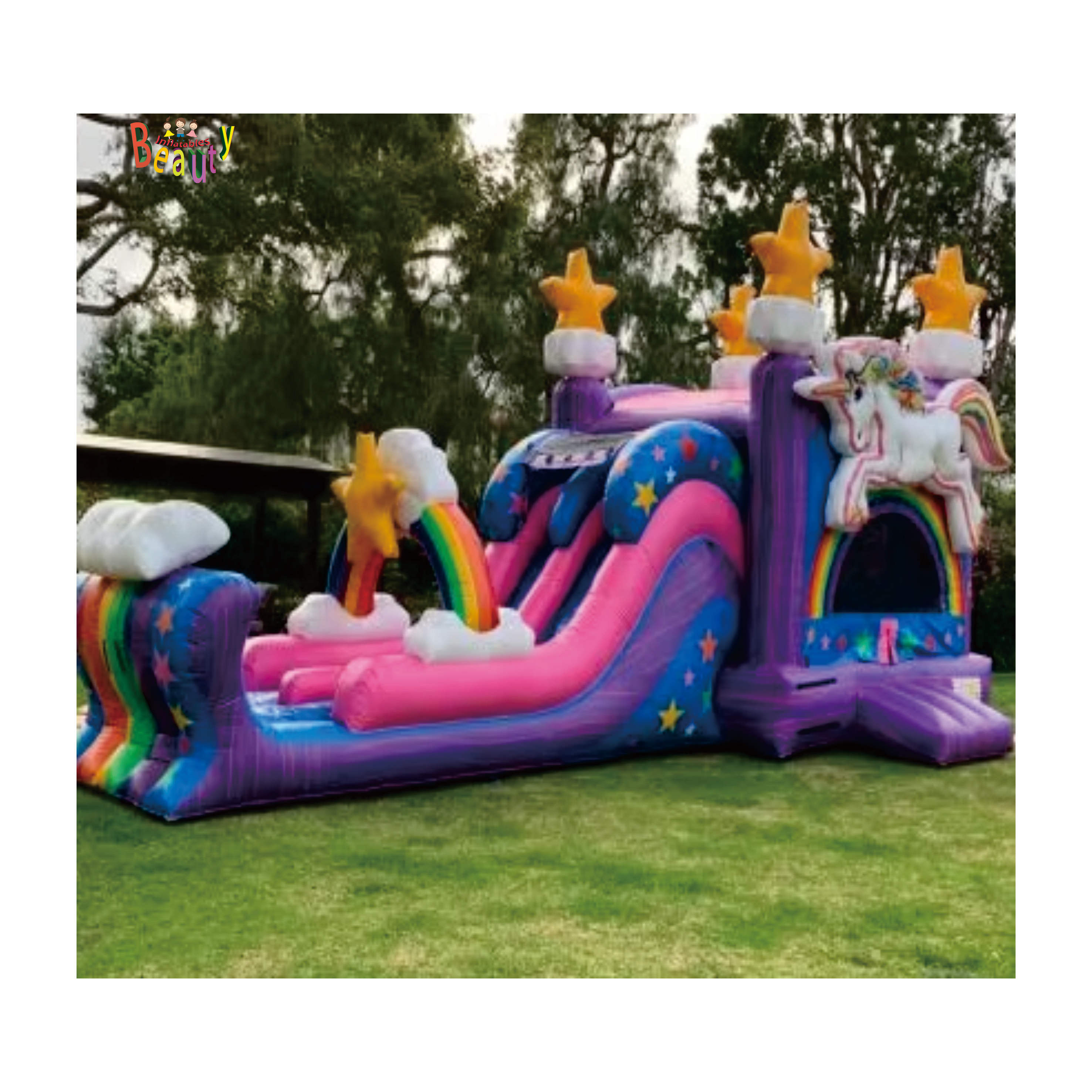 Transforma el tiempo de juego con las vibrantes castillo inflable