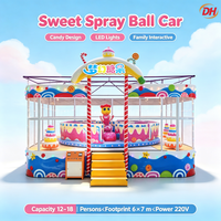 Voiture à boules pulvérisatrices pour manège, avec système de circulation de boules Ocean Ball OEM, pour marchés nocturnes mobiles et fêtes foraines