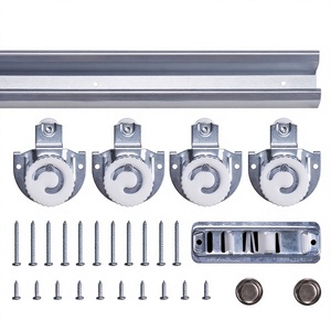 Kit de quincaillerie pour porte coulissante WEKIS OEM en acier galvanisé et laiton, 3 mm, insonorisé, durable, avec vis industrielles pour entrepôt, hôtel, FSC - Product Image 1