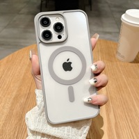 Étui magnétique en PC mat pour iPhone 16 Pro Max, coque de protection deux-en-un avec design fin, antichoc et transparent
