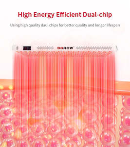 Fabricant, usine, OEM, ODM, logo personnalisé, longueurs d'onde, design à haute irradiation, lampe ESPLUS1500, panneau de thérapie par lumière rouge infrarouge LED. - Product Image 4