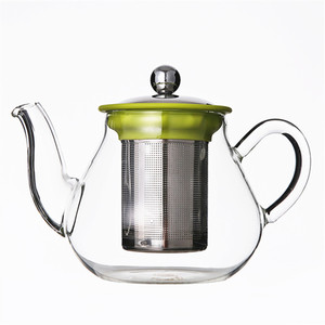 ชุดชาแก้ว LFGB ปลอดสาร BPA พร้อมกาน้ำชาสแตนเลสพร้อมฝาปิด ฐานอุ่น และถาด - Product Image 6