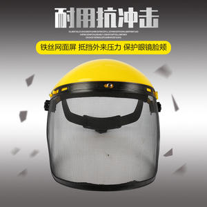Garden Accessories Steel Wire Face Shield and <b>Plastic</b> Glasses Protective Hat <b>Headband</b> for Lawnmower Parts & Accessories - Product Image 5