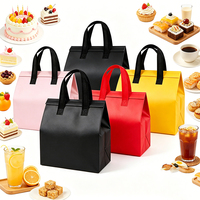 Sac isotherme réutilisable personnalisé à fermeture auto-adhésive pour la livraison de repas, idéal pour les plats à emporter de restaurants et les boissons chaudes