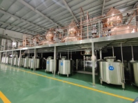 Équipement de distillerie industrielle clé en main DYE 500L-5000L avec cuve de fermentation à double enveloppe en acier inoxydable SS304 et colonne d'alcool