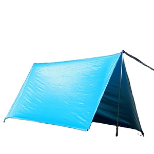 New Outdoor Camping Blue <strong>Tent</strong> Pu 1500 UV Rain-Proof Waterproof Cloth Sun Shelter Awning Blue Camping Trap Rain Fly - Product Image 1