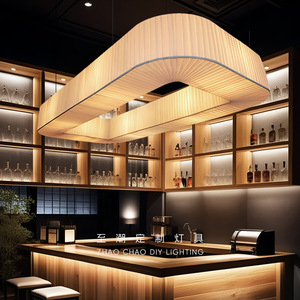 Lámpara colgante de estilo japonés Wabi Sabi de Zhaocao, lámpara de bajo consumo para restaurante, bar, salón de té, estudio. - Product Image 4