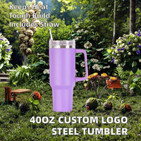 Vaso Térmico de Acero Inoxidable de 40 oz con Asa, Impresión de Logotipo Personalizado, para Stanley, Aislamiento al Vacío, Certificado ISO