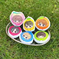 Porte-clés personnalisés en peluche douce, mini-jouets, 6cm, 8cm, 10cm, coussin en coton, figurine de star Kpop, porte-clés en peluche