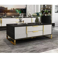 Buffet d'appoint contemporain en bois pour salon, meuble de rangement de luxe moderne pour salle à manger