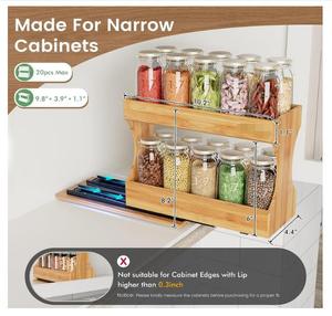 Tre 2-tầng kéo ra Gia vị giá tổ chức cho tủ trượt ra Gia vị tổ chức - Product Image 3