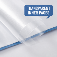 Porte-documents de présentation A3 en PP avec pochette transparente pour œuvres d'art, dessins, croquis - Étudiants et artistes
