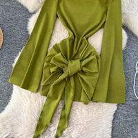 Robe Modeste Femme TKS Printemps Automne Col Rond Manches Courtes et Longues