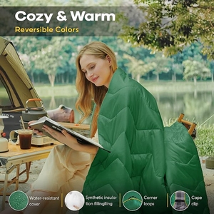 Tùy Chỉnh Ngoài Trời Cắm Trại Chăn Nylon Không Thấm Nước Sợi Tổng Hợp/Xuống Lông Đầy Cắm Trại Chăn Chăn - Product Image 3