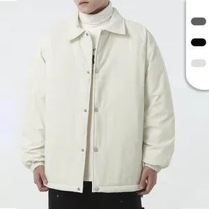 Unisex Winter Blazer New Styles Puffer Coat Jacket with Custom Logo Poly Filled Padded Down Coach Jackets