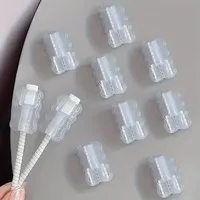 Protector de Cable de Carga para Teléfono, Protector de Cable USB Transparente, Lindo, para iPhone 18w 20w