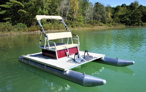 2/4 personnes petit ponton de pêche en eau pied <span class=keywords><strong>bateau</strong></span> à aubes <span class=keywords><strong>vente</strong></span> bateaux à rames pour loisirs et Sports nautiques - Product Image 2