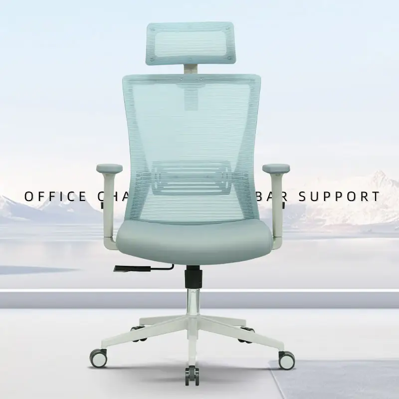 Cadeira de escritório moderna para pessoas gordas, cadeira de escritório com altura ajustável em tecido de malha para móveis