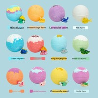 Individuelles Etikett 12er-Pack Badebomben-Geschenkset für Kinder Langanhaltender Duft mit Organischem Blumen-Spielzeug für Badebomben-Fabrik