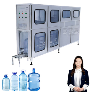 Nouveauté automatique haute vitesse 600BPH 20 litres 5 gallons 18.9L bouteille baril <span class=keywords><strong>eau</strong></span> pure lavage remplissage capsulage machine - Product Image 1