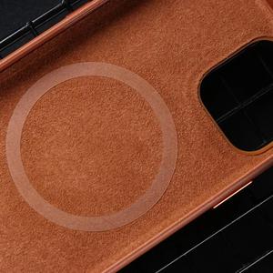 PU Leather trường hợp ban đầu cho Iphone 13 12 Pro Max mini với <span class=keywords><strong>Mag</strong></span> safing Magnetic Bìa trường hợp đối với iPhone 17 16 15 14 Pro Max Bìa - Product Image 6