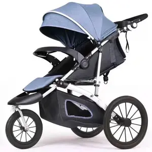 折叠式豪华安全舒适旅行系统婴儿车优质婴儿推车3轮婴儿慢跑婴儿车