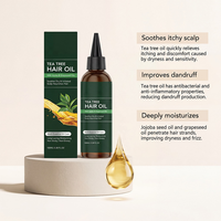 Huile capillaire biologique personnalisée avec logo, huile épaississante pour le cuir chevelu, huile essentielle pour la croissance des cheveux, soin capillaire