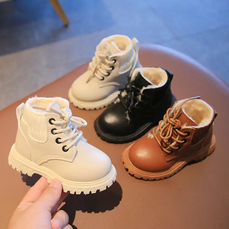 Designer Kids Western Children School Girls Snow Winter Luxury Boots for Big Boy