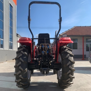 <b>Red</b> 4WD Wheel Tractor Gear Drive Diesel Engine Farm Use High Safety Level - Product Image 4