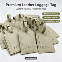 Étiquettes de bagages en cuir PU personnalisées pour mariage, cadeaux en gros pour garçons d'honneur, étiquettes de voyage vintage en cuir vierge gravables au laser