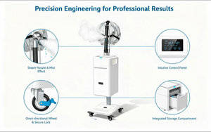 Máquina de Vaporización Capilar Vertical con Micro Niebla de Iones Negativos Totalmente Automática para Salón de Belleza - Product Image 6