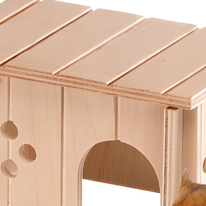 <span class=keywords><strong>Ferplast</strong></span> - Niche murale en bois pour hamsters, gerbilles, souris - Fenêtre carrée en bois avec ventilation - Montage sans outils - Product Image 4