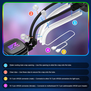 Tubos de Neón ARGB para Refrigeración por Agua, Tubo de Silicona con Luz de <span class=keywords><strong>3</strong></span> Pines para Tiras LED, Decoración de Sala de Juegos, Tira LED Ambiental, Regalo, Modificación de <span class=keywords><strong>PC</strong></span> - Product Image 3