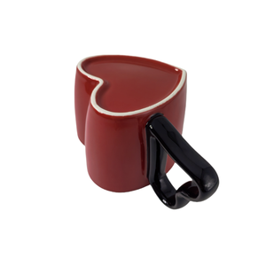 Hot Selling Creative 3D Heart Shape Porcelain Mugs <b>Ceramic</b> Milk Tea Coffee Mugs Customized Mug Breakfast <b>Cups</b> - Product Image 2