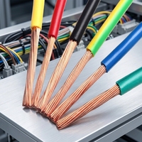 Cable Eléctrico de Cobre Aislado en PVC OEM Personalizado BV 450/750V, Embalaje con Etiqueta de Color Personalizada para Mayoristas