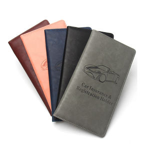 Registro documentos de seguro de coche tarjetero Pu cuero vehículo seguro pegatina titular cartera organizador tarjetero - Product Image 1