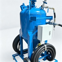 Machine de sablage industriel haute performance avec un débit abrasif puissant pour le nettoyage des métaux lourds