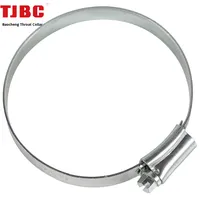 Collier de serrage pour tuyau d'incendie en acier inoxydable 304 galvanisé, soudé par points, en acier au carbone, YS02D, pièces automobiles anglaises