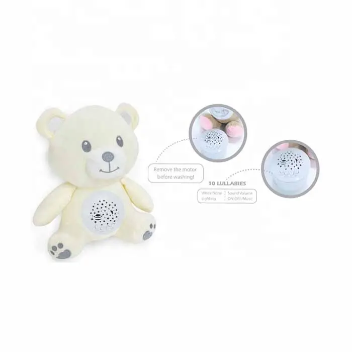 Educational Toys Plush toys custom stuffed animals Bear Star Projector With Music Plush Dolls Bear Toys for baby