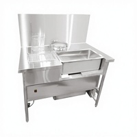 Table de panure de poulet en acier inoxydable vente en gros KFC table de panure électrique avec tamis Machine d'enrobage de farine de poulet frit