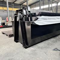 Bennes à benne basculante à vendre, conteneurs à déchets de béton pour usage extérieur, certifiées CE, utilisation facile, haute efficacité, garantie 1 an