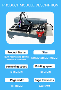 <span class=keywords><strong>Imprimante</strong></span> jet d'encre automatique T620 pour papier flexible et étiquettes, pagination automatique, garantie 1 an, date, numéro de lot, code QR, code-barres - Product Image 4