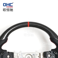Volante de fibra de carbono para volante Mitsubishi Lancer Evolution Evo 2014 2015 2013 2012 2011 2010 2009 2007