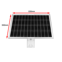 Prix Incroyable : Panneau Solaire Mono 40W 20AH 222Wh Sortie DC12V 5V 24V 48V – Idéal pour Pont WiFi, Système d'Alarme, Caméra 4G