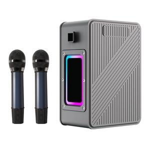 ลำโพงคาราโอเกะขนาดมินิพร้อมไมโครโฟน, ลำโพงไมค์คู่ลำโพงสำหรับใช้ในบ้านขนาด60วัตต์ - Product Image 4