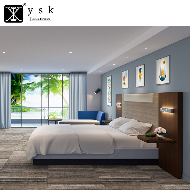 HO-1141 Высококачественная мебель гостиницы из 5 звезд кровать мебель набор мебели для спальни отеля