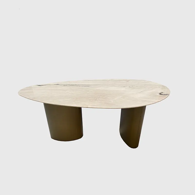 KINGS-WING moderner minimalistischer Couchtisch Wassertropfenkonsole Tisch Teetisch natürlicher Großhandel individuelle Möbel für Wohnzimmer