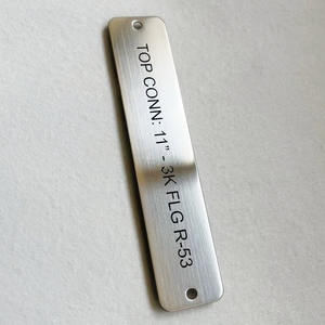 Изготовленная на заказ гравированная 304 табличка из нержавеющей стали с черной окрашенной щеткой - Product Image 6